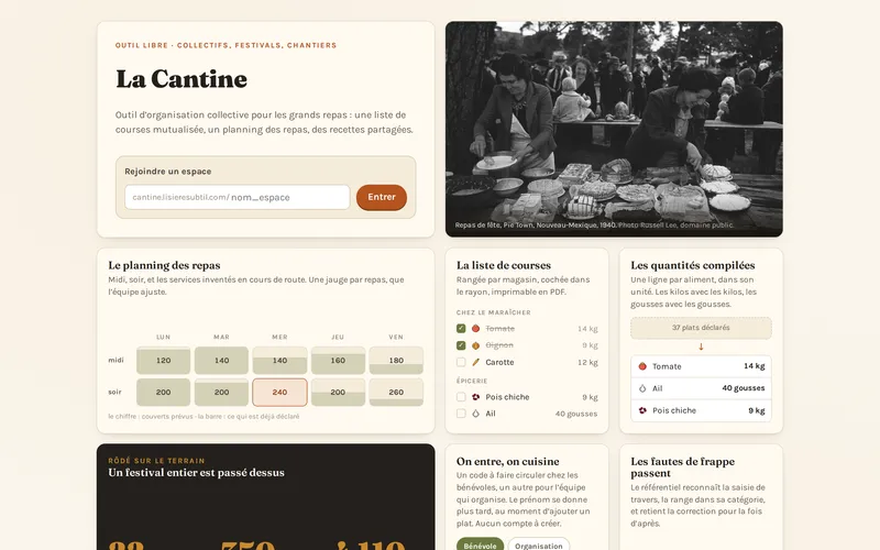 Capture de la Cantine collective autogérée