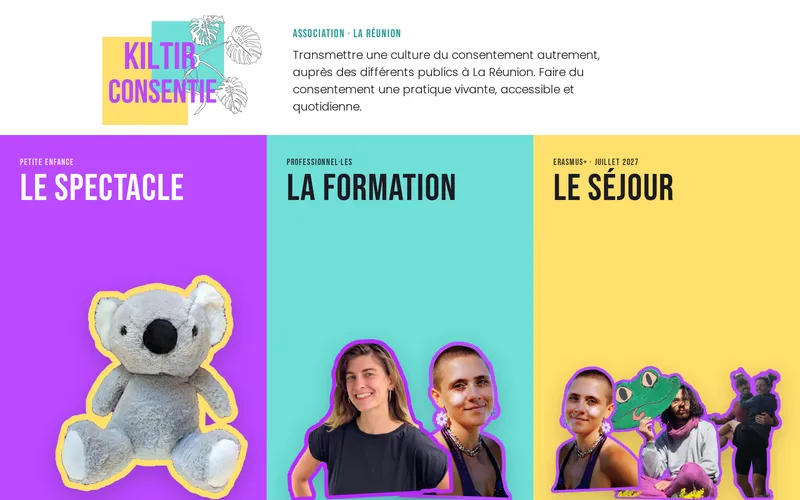 Capture du site de l'association Kiltir Consentie