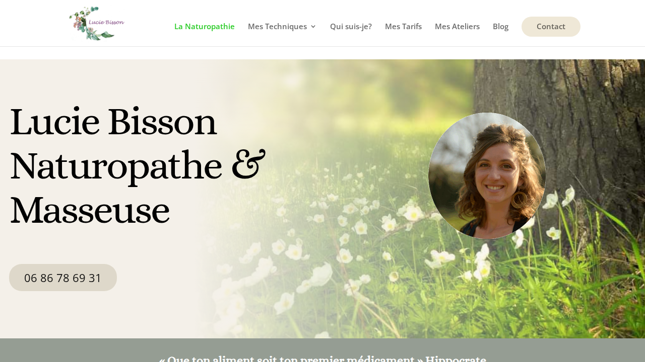 Exemple de site personnel de naturopathe — design unique, contenu personnalisé, prise de rendez-vous intégrée