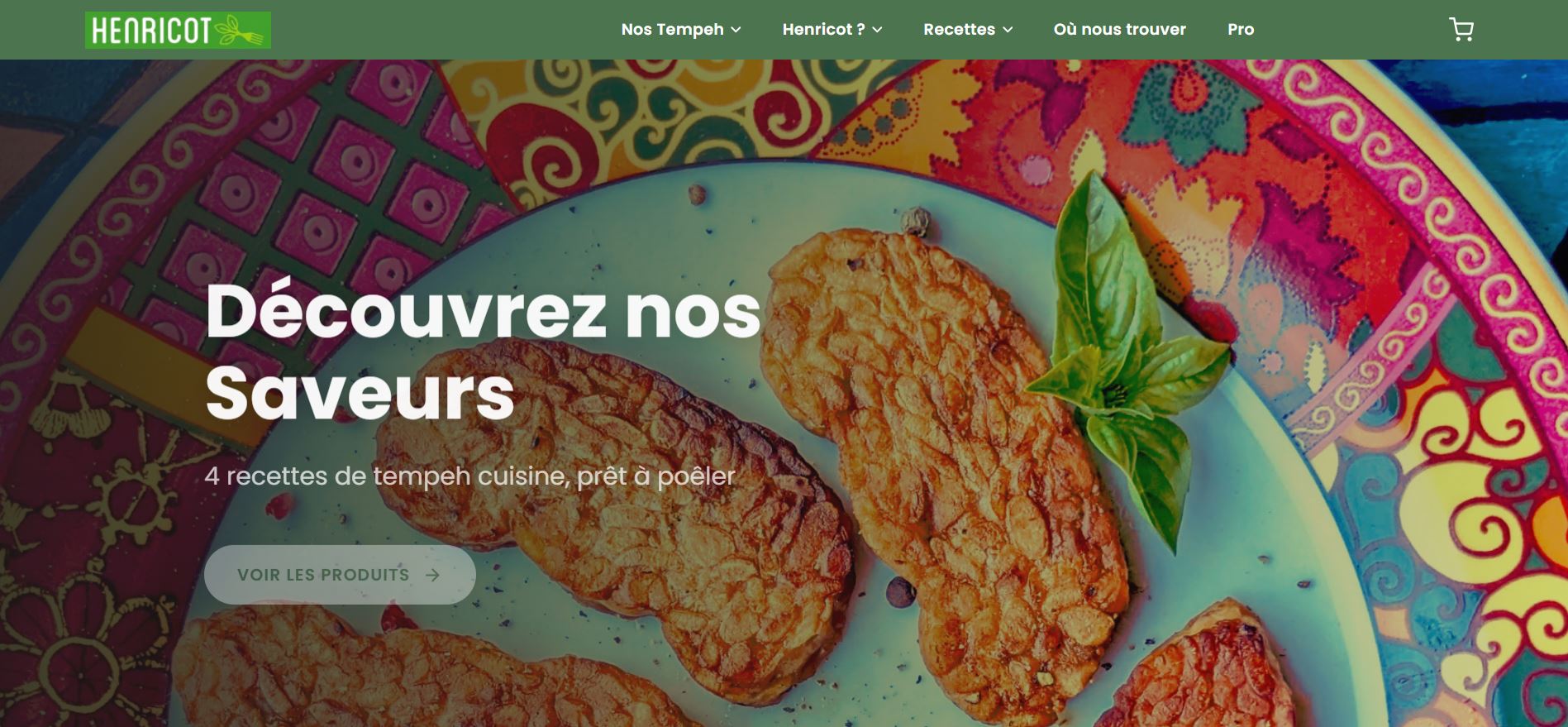 Henricot — site après refonte